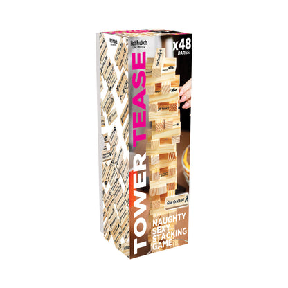 HOTT PRODUCTS - JUEGO ERÓTICO TOWER TEASE CON BLOQUES/FRASES DE MADERA SURTIDOS