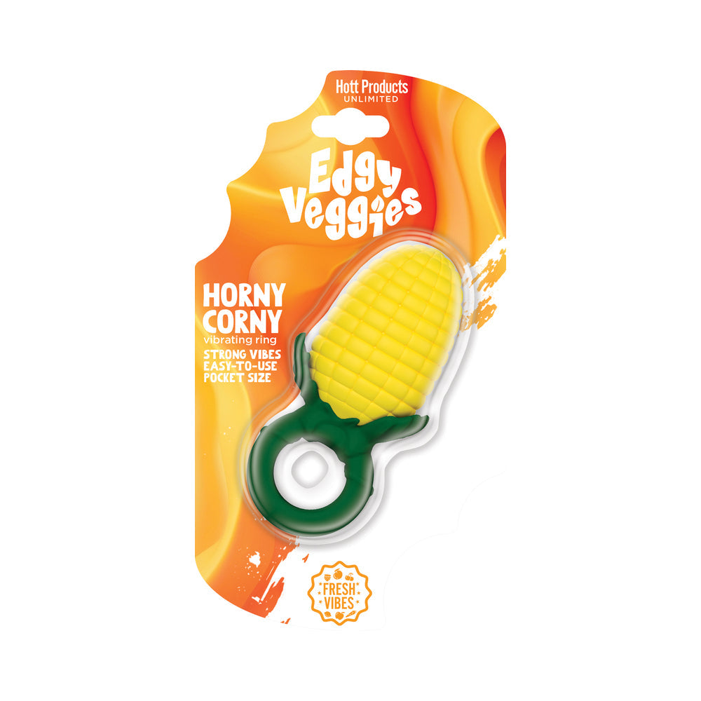 HOTT PRODUCTS - EDGY VEGGIES HORNY CORNY VIBRATING RING