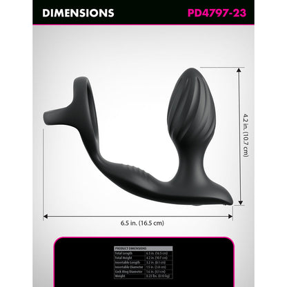 PIPEDREAM - ANAL FANTASY ELITE ASS-GASM GYRO-MILK PRO BLACK