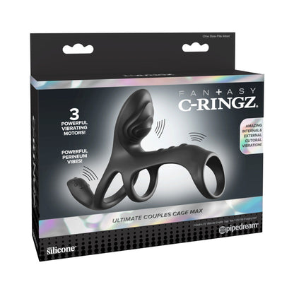 PIPEDREAM - FANTASY C-RINGZ ULTIMATE COUPLES CAGE MAX BLACK