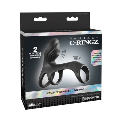 FANTASY C-RINGZ ULTIMATE COUPLES CAGE PRO BLACK
