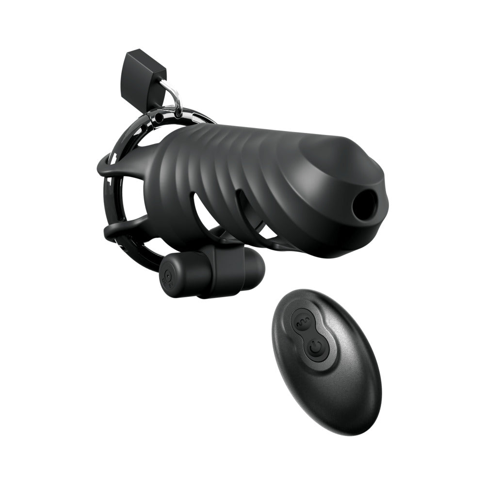 PIPEDREAM - FANTASY C-RINGZ BLOQUEADOR DE GALLO VIBRADOR CON CONTROL REMOTO NEGRO