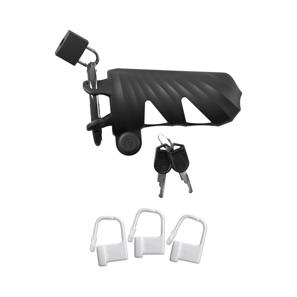 PIPEDREAM - FANTASY C-RINGZ BLOQUEADOR DE GALLO VIBRADOR CON CONTROL REMOTO NEGRO