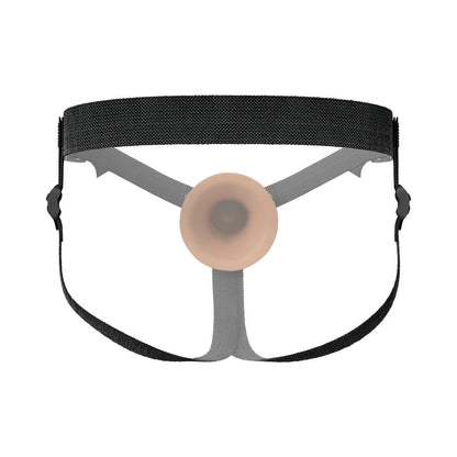 FANTASY X-TENSIONS ELITE SILICONE HOLLOW STRAP-ON DUAL DENSITY 9IN BROWN