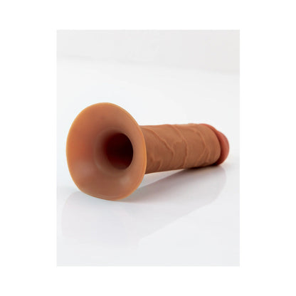 FANTASY X-TENSIONS ELITE SILICONE HOLLOW STRAP-ON DUAL DENSITY 9IN BROWN