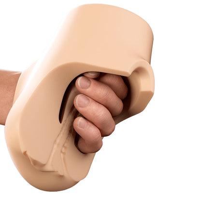 PDX PLUS DOUBLE POUNDER VIBRATING SQUEEZE STROKER LIGHT