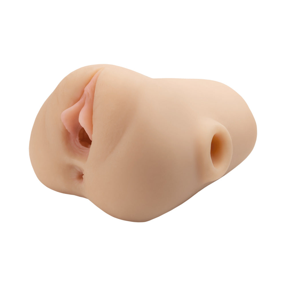 PDX PLUS DOUBLE POUNDER VIBRATING SQUEEZE STROKER LIGHT