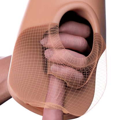 PDX PLUS PUSSY POUNDER SQUEEZE STROKER BROWN