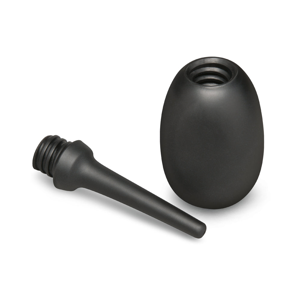 B-VIBE - DUCHA ANAL DE SILICONA FLEXIBLE NEGRA