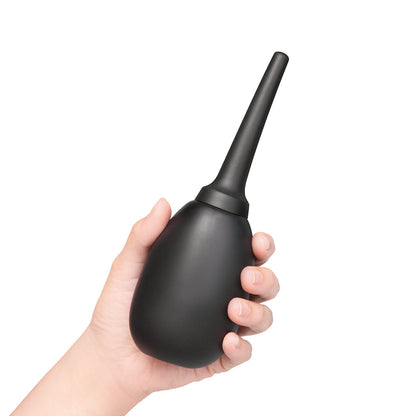 B-VIBE - DUCHA ANAL DE SILICONA FLEXIBLE NEGRA