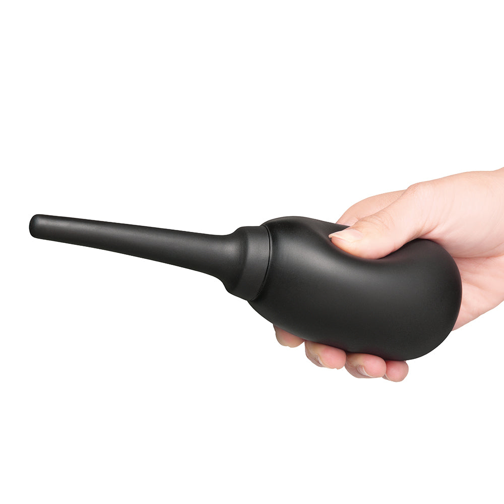 B-VIBE - DUCHA ANAL DE SILICONA FLEXIBLE NEGRA