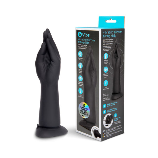 B-VIBE VIBRATING SILICONE FISTING DILDO