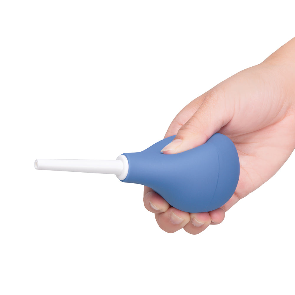 B-VIBE COMPACT ENEMA DOUCHE BLUE