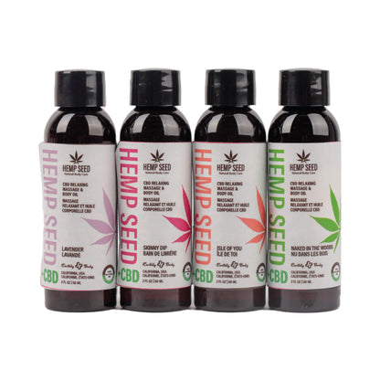 HEMP SEED CBD RELAXING MASSAGE OIL PREPACK