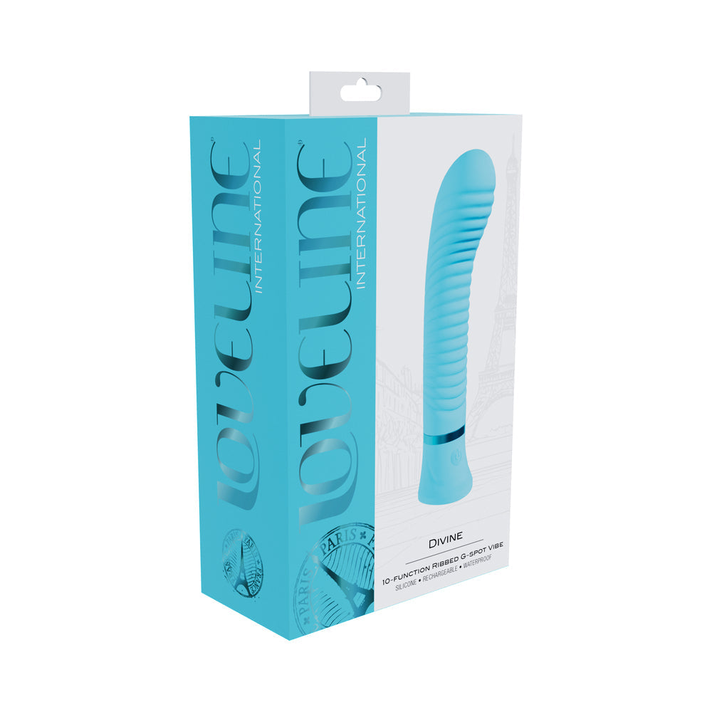 SHOTS - LOVELINE DIVINE RECHARGEABLE SILICONE RIBBED G SPOT VIBRATOR