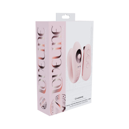 LOVELINE CHARME RECHARGEABLE SILICONE DUAL MOTOR VIBRATOR PINK