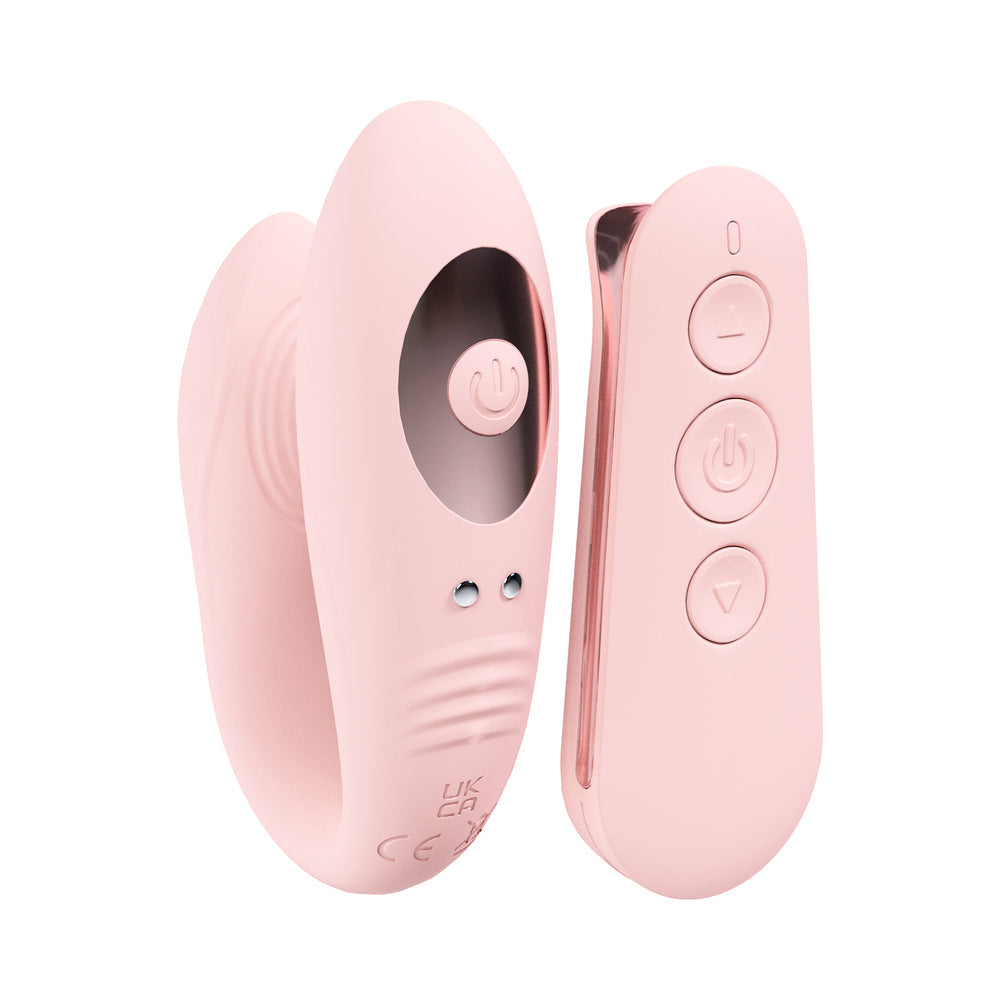 LOVELINE CHARME RECHARGEABLE SILICONE DUAL MOTOR VIBRATOR PINK
