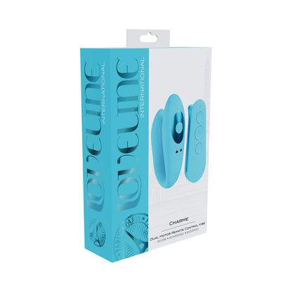 LOVELINE CHARME RECHARGEABLE SILICONE DUAL MOTOR VIBRATOR BLUE