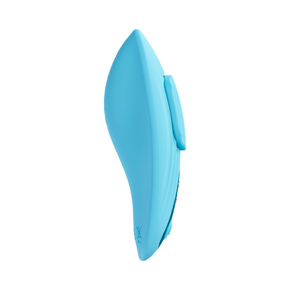 LOVELINE CELESTE RECHARGEABLE SILICONE REMOTE CONTROL PANTY VIBRATOR BLUE
