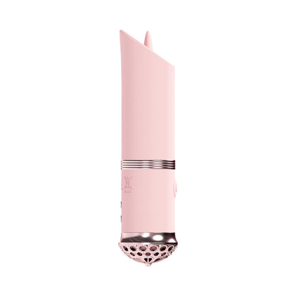 LOVELINE LUXE RECHARGEABLE SILICONE MINI LIPSTICK VIBRATOR PINK