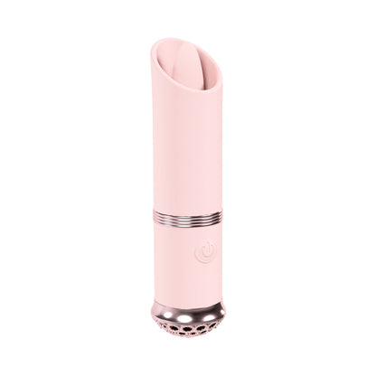 LOVELINE LUXE RECHARGEABLE SILICONE MINI LIPSTICK VIBRATOR PINK