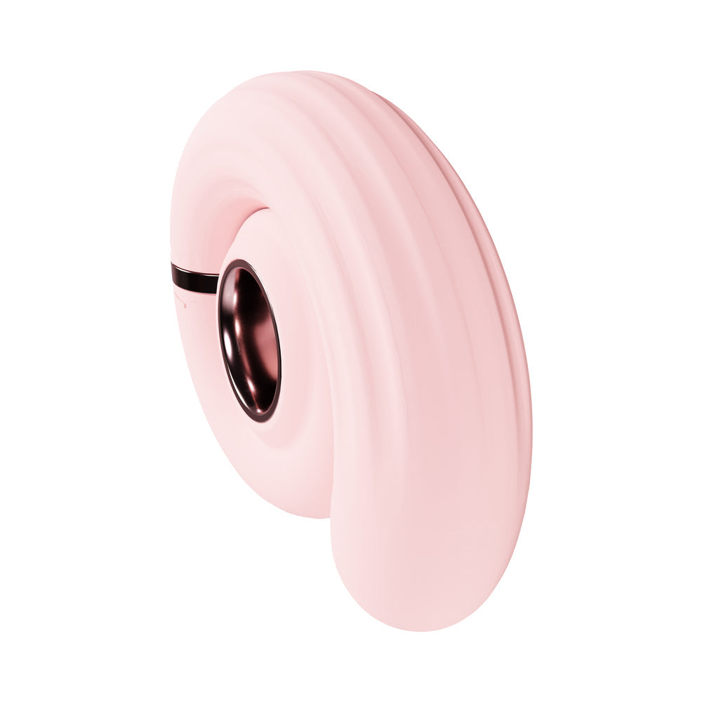 LOVELINE TOURNER RECHARGEABLE SILICONE VIBRATING SWIRL PINK