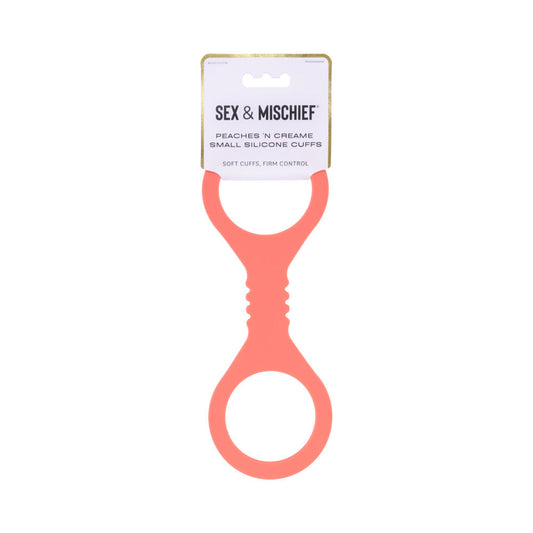 SEX & MISCHIEF PEACHES ''N CREAME SMALL SILICONE CUFFS