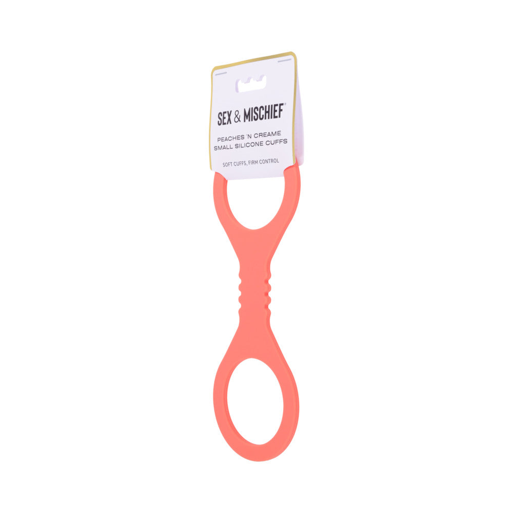 SPORTSHEETS - SEX & MISCHIEF PEACHES ''N CREAME SMALL SILICONE CUFFS