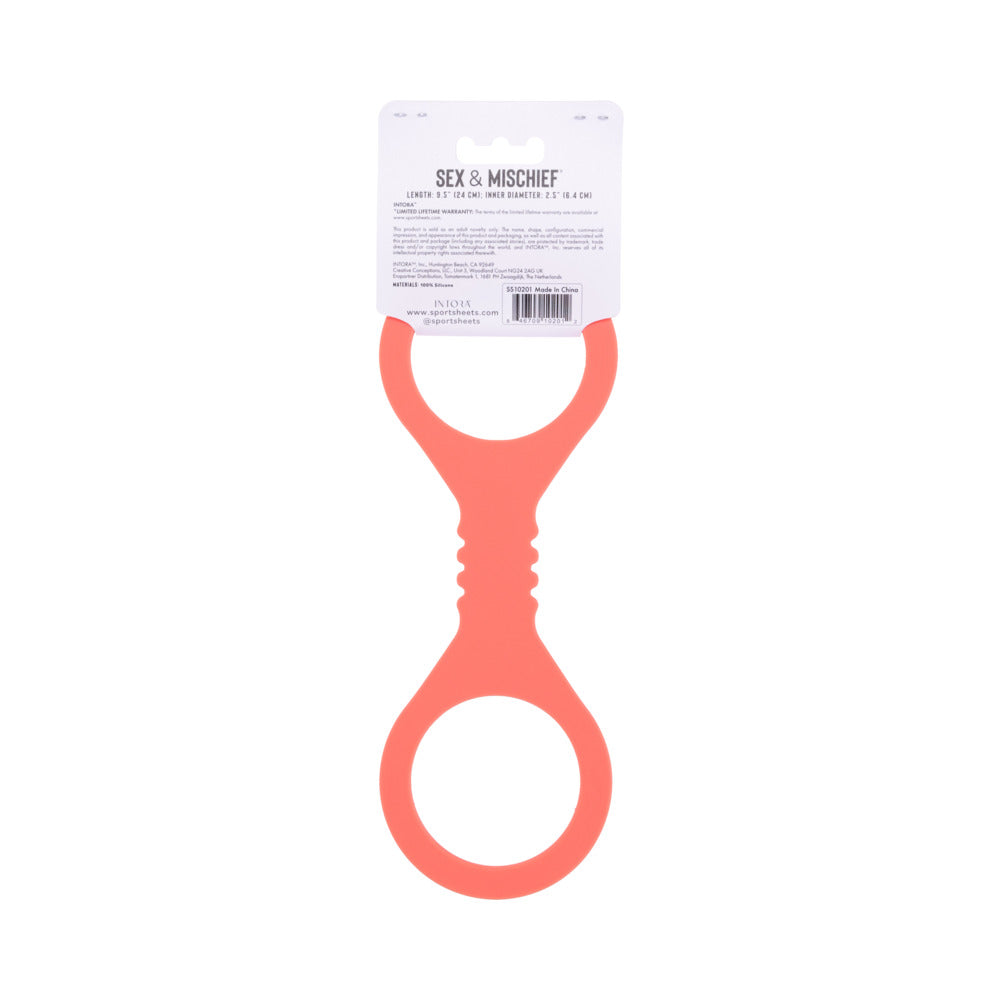 SPORTSHEETS - SEX & MISCHIEF PEACHES ''N CREAME SMALL SILICONE CUFFS