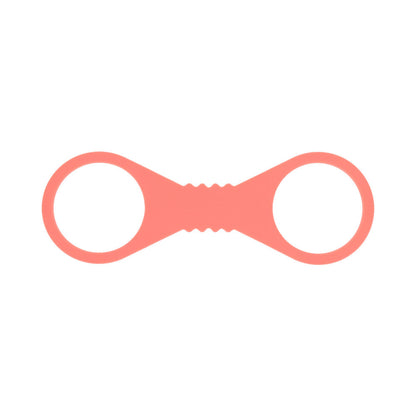 SPORTSHEETS SEX & MISCHIEF PEACHES ''N CREAME LARGE SILICONE CUFFS