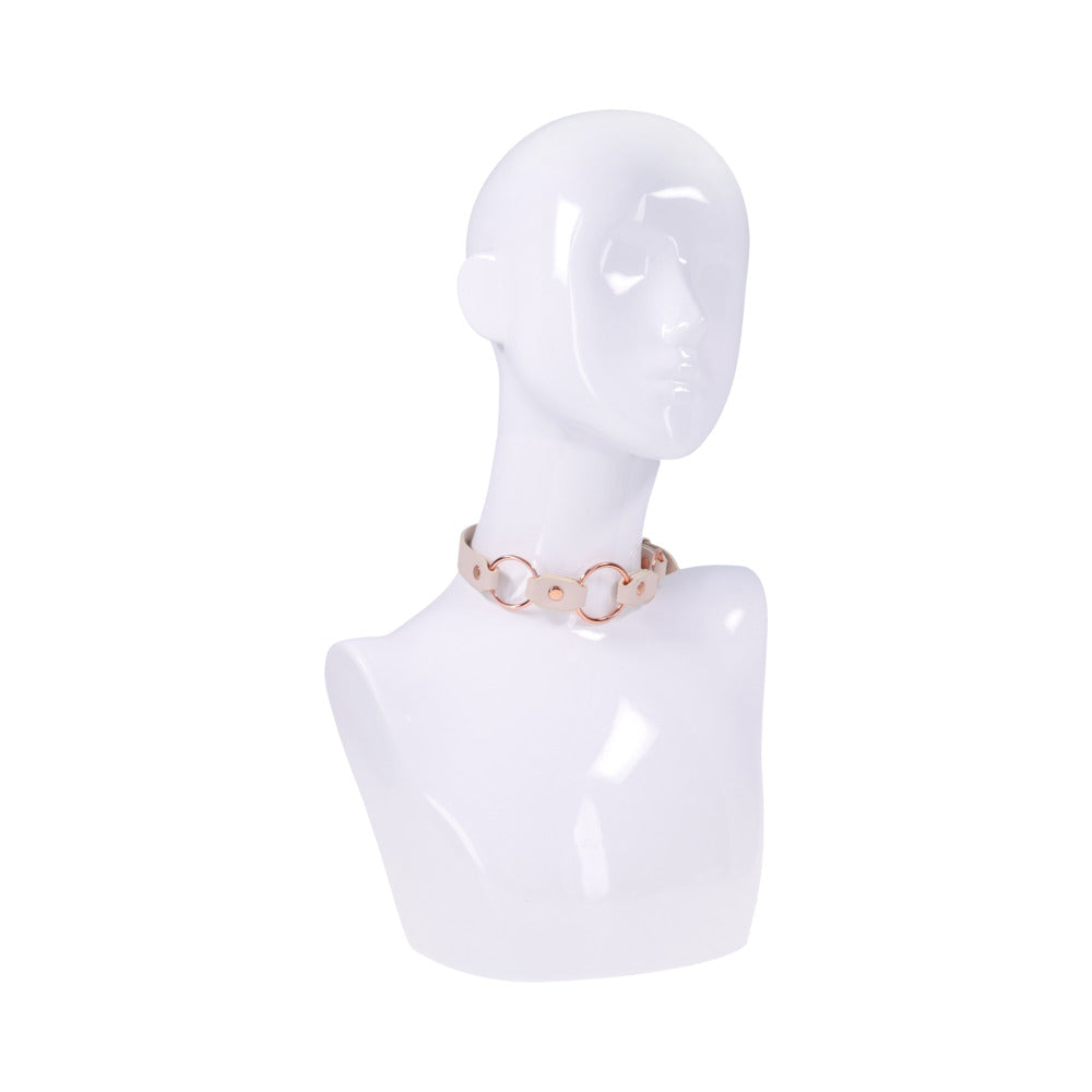 SPORTSHEETS SEX & MISCHIEF PEACHES ''N CREAME RING DAY COLLAR