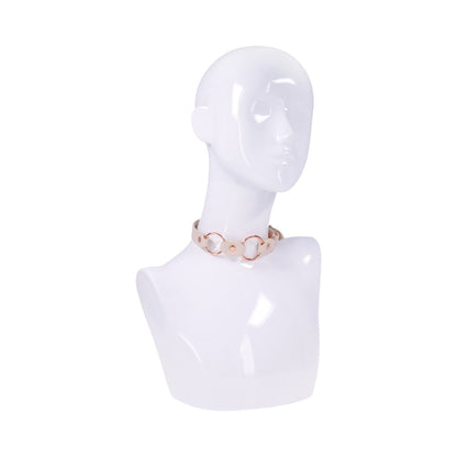 SPORTSHEETS SEX & MISCHIEF PEACHES ''N CREAME RING DAY COLLAR