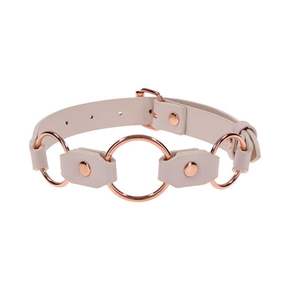 SPORTSHEETS SEX & MISCHIEF PEACHES ''N CREAME RING DAY COLLAR