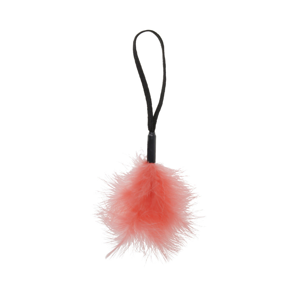 SPORTSHEETS - SEX & MISCHIEF PEACHES 'N CREAME WRIST FEATHER TICKLER