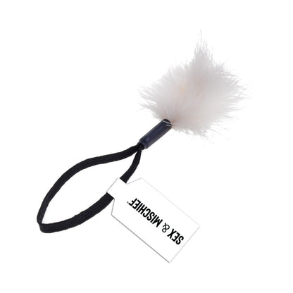 SPORTSHEETS SEX & MISCHIEF PEACHES ''N CREAME WRIST FEATHER TICKLER CREAME