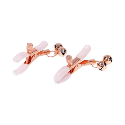 SPORTSHEETS - SEX & MISCHIEF PEACHES ''N CREAME BELL NIPPLE CLAMPS