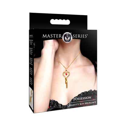XR BRANDS - MASTER SERIES CHASTITY KEY NECKLACE