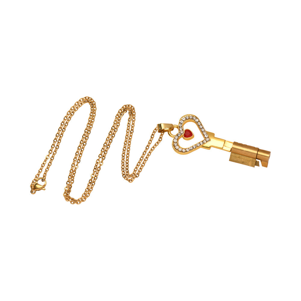 XR BRANDS - MASTER SERIES CHASTITY KEY NECKLACE