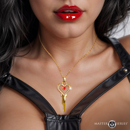 XR BRANDS - MASTER SERIES CHASTITY KEY NECKLACE