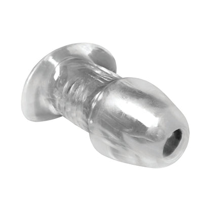 XR BRANDS - MASTER SERIES DICKED CLEAR HOLLOW ANAL PLUG LARGE