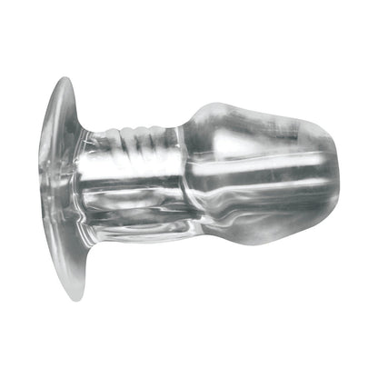 XR BRANDS - MASTER SERIES DICKED CLEAR HOLLOW ANAL PLUG MEDIUM