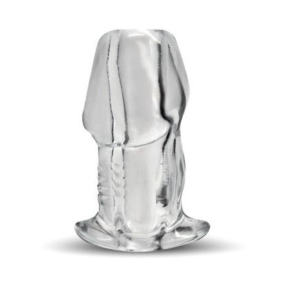 XR BRANDS - MASTER SERIES DICKED CLEAR HOLLOW ANAL PLUG SMALL