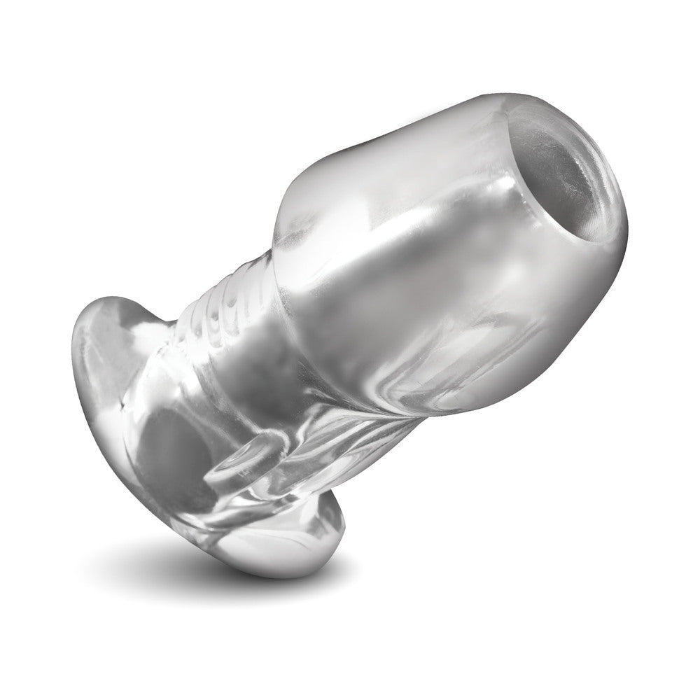 XR BRANDS - MASTER SERIES DICKED CLEAR HOLLOW ANAL PLUG SMALL