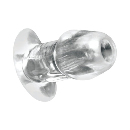 XR BRANDS - MASTER SERIES DICKED CLEAR HOLLOW ANAL PLUG SMALL