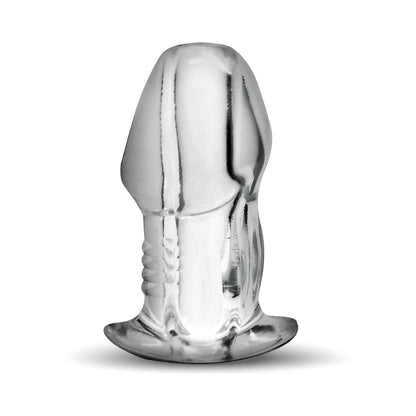 XR BRANDS - MASTER SERIES DICKED CLEAR HOLLOW ANAL PLUG XLARGE