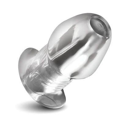 XR BRANDS - MASTER SERIES DICKED CLEAR HOLLOW ANAL PLUG XLARGE
