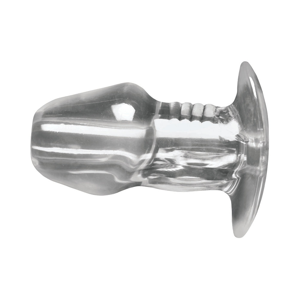 XR BRANDS - MASTER SERIES DICKED CLEAR HOLLOW ANAL PLUG XLARGE