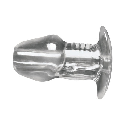 XR BRANDS - MASTER SERIES DICKED CLEAR HOLLOW ANAL PLUG XLARGE