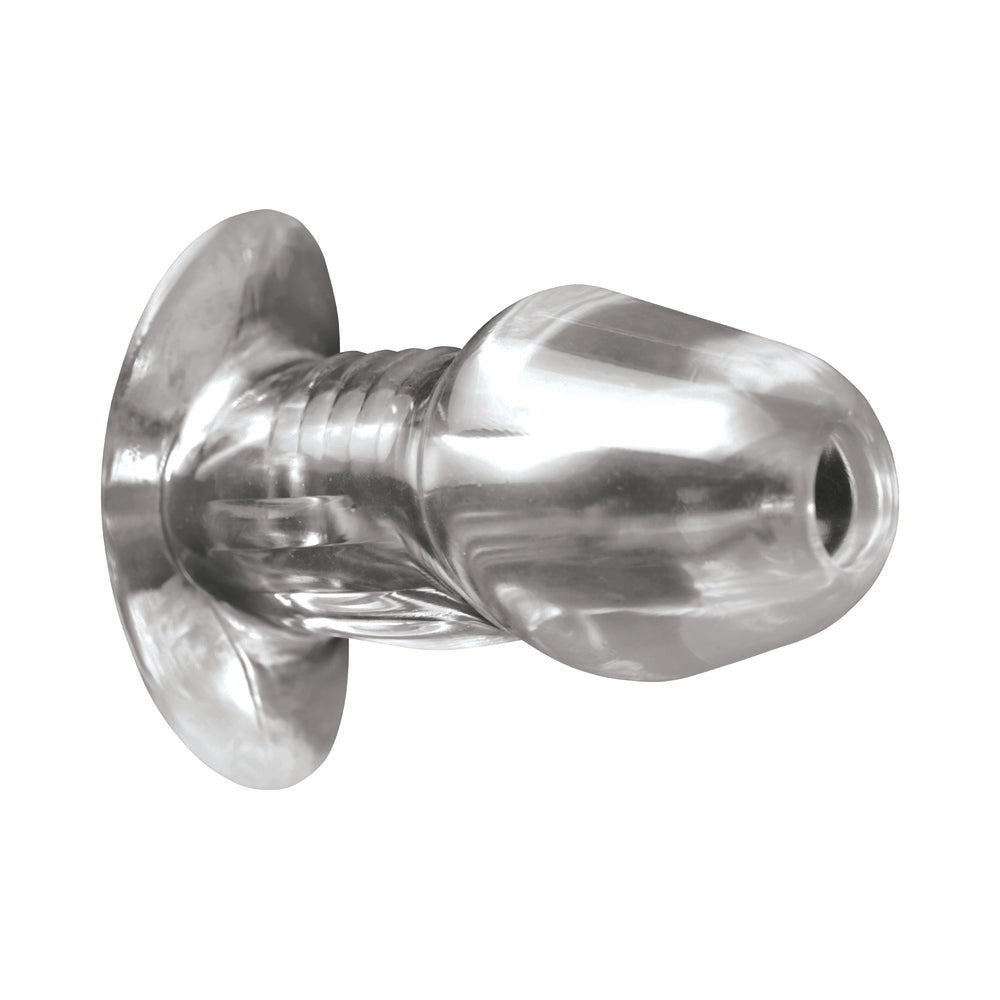 XR BRANDS - MASTER SERIES DICKED CLEAR HOLLOW ANAL PLUG XLARGE