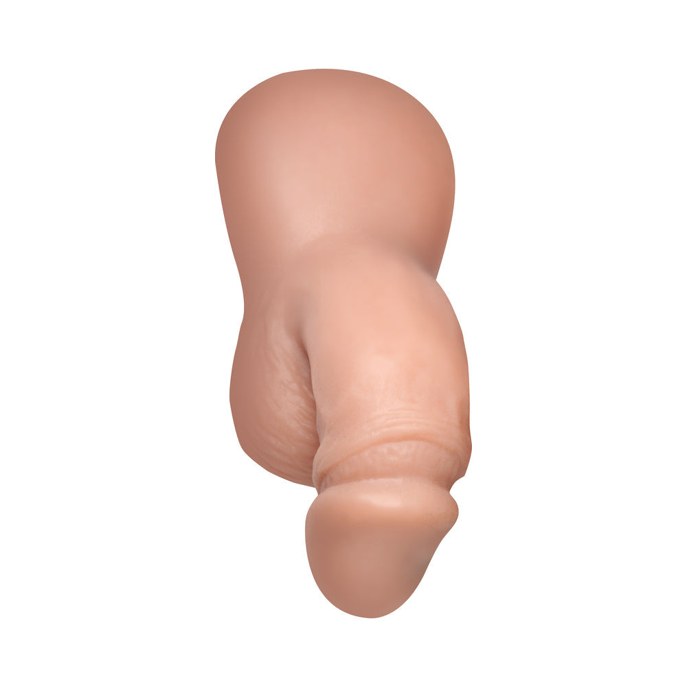 XR BRANDS - STRAP U 3.6 IN. SILICONE PACKER DILDO LIGHT